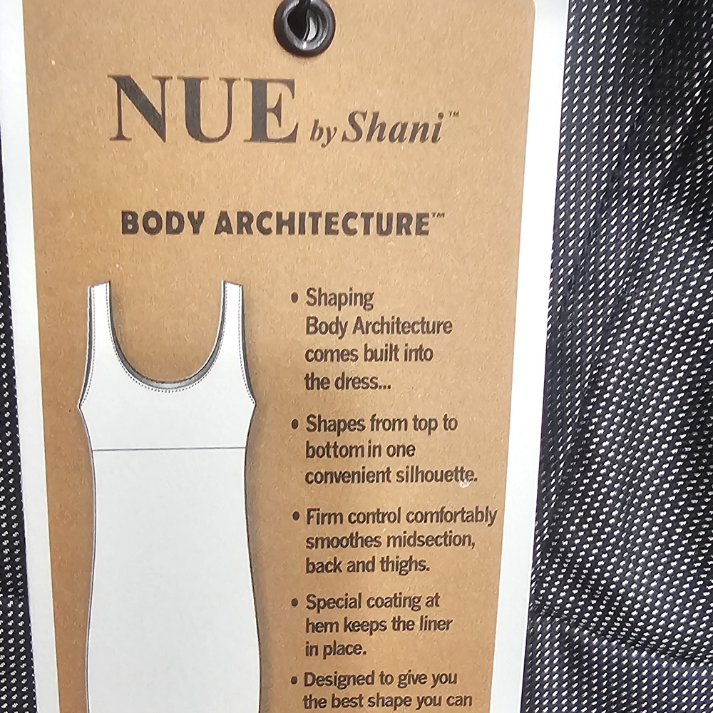 Nue by Shani Black & White Textured Shimmer Fabric with Pockets NWT - Picture 5 of 12